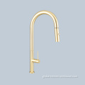 China Sink wash basin switch handle golden telescopic faucet Manufactory